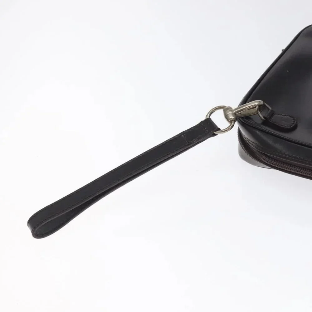 GUCCI Clutch Bag Leather Black Silver 018 0040 Auth ep9261 - Picture 9 of 14